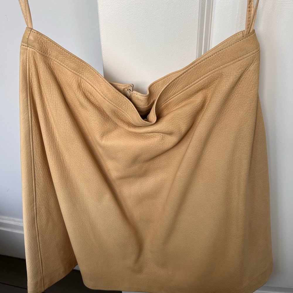 Jil Sander Tan Mini Skirt